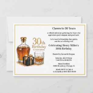 Invitation Félicitations pour la fête des 30 ans