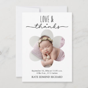 Invitation Félicitations pour la naissance de votre bébé Phot