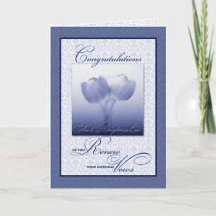 Invitation Félicitations pour Son et sa femme Vow Renouvellem