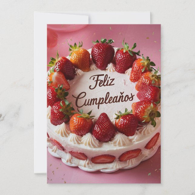 Invitation Feliz Cumpleaños (Devant)