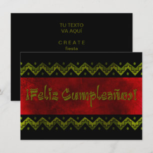 Invitation feliz cumpleaños arriba
