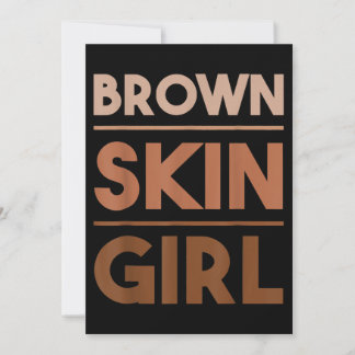 Invitation Femme Black Melanin Queen Magie Brown Skin Girl Ju