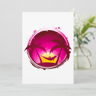 Invitation Femme Dans Un Hamac