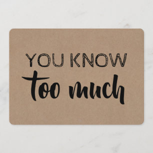 Invitation Femme de chambre / Femme d'honneur Funny Modern