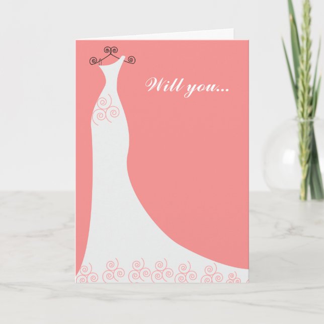 Invitation Femme de mariée sur mesure (Devant)