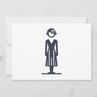 Invitation femme des années 1920