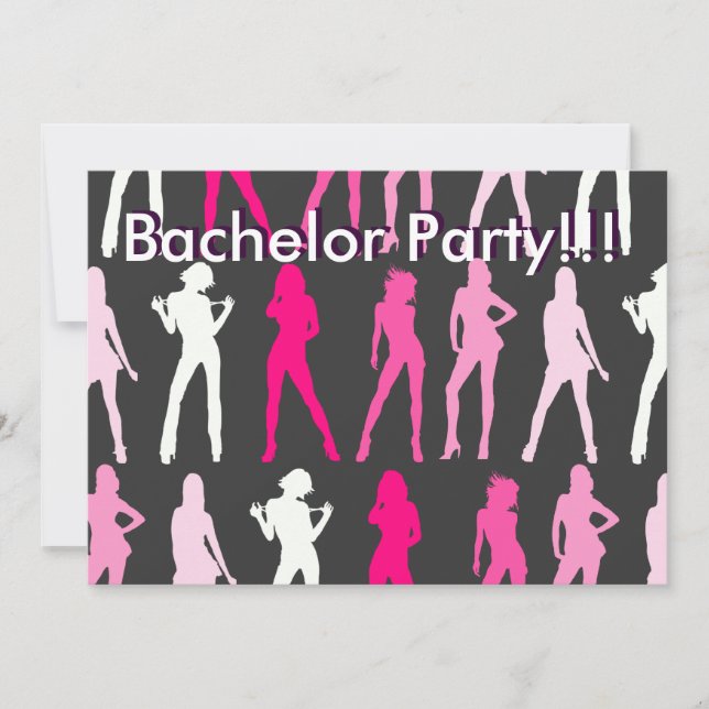 Invitation FEMMES, Bachelor Party ! ! !, Bachelor Party ! ! ! (Devant)