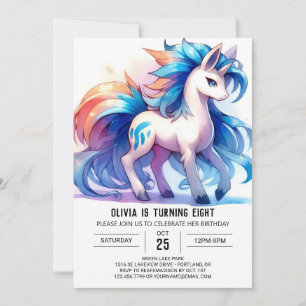 Invitation Ferme Custom Horse Anniversaire