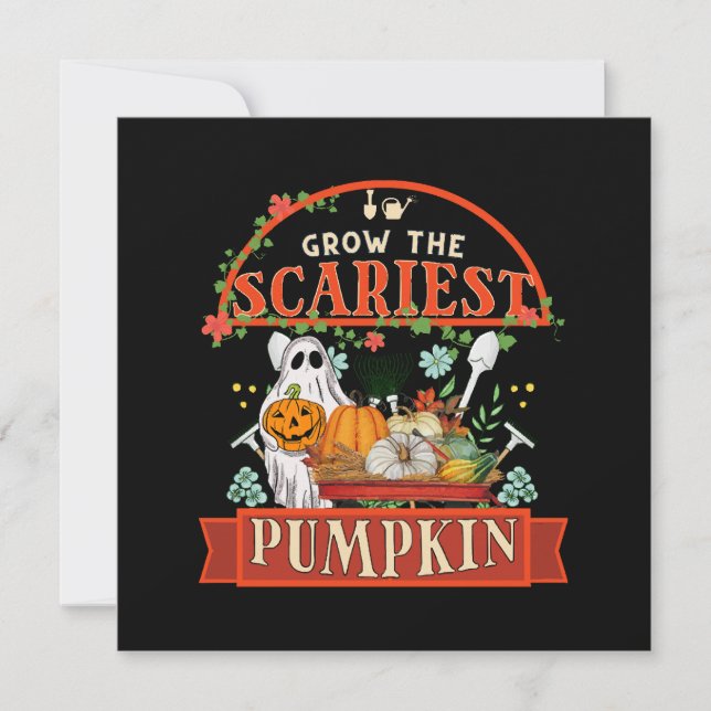 Invitation Ferme de citrouilles Halloween (Devant)
