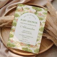 Ferme de conte de fées Animaux Fleuris Baby Shower