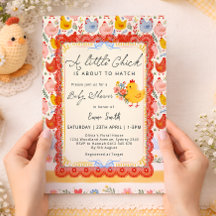 Ferme de Petit Poussin Fille Baby Shower