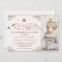 Ferme de photo rose Floral Ferme 1er anniversaire