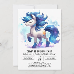 Invitation Ferme en ligne Cheval Anniversaire