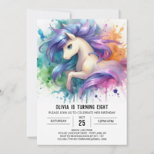 Invitation Ferme Enfants Cheval Anniversaire