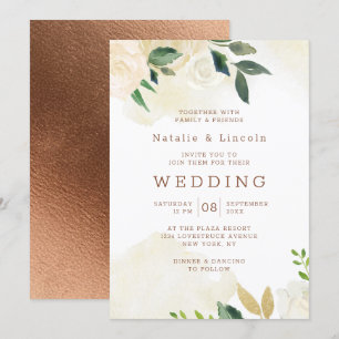 Invitation Ferme Pays Rustique frais Mariage de automne Flora