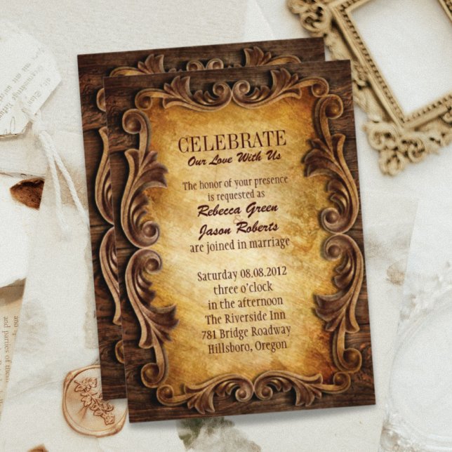 Invitation Ferme Ranch Pays de l'Ouest Cowboy Barn Mariage (Farm Ranch Western Country Cowboy Barn Wedding Invitation)