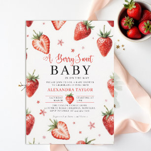 Invitation Ferme Sucrée Maison de Campagne Aquarelle Baby Sho