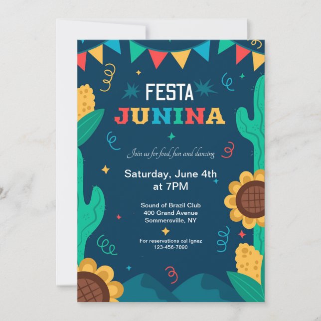 Invitation Festa Junina  (Devant)