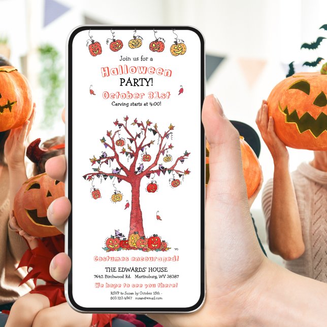Invitation Festif Automne Fête d'Halloween (Créateur téléchargé)