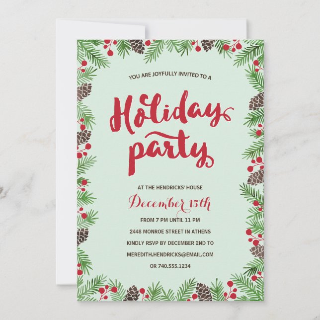 Invitation Festif | Calligraphie (Devant)