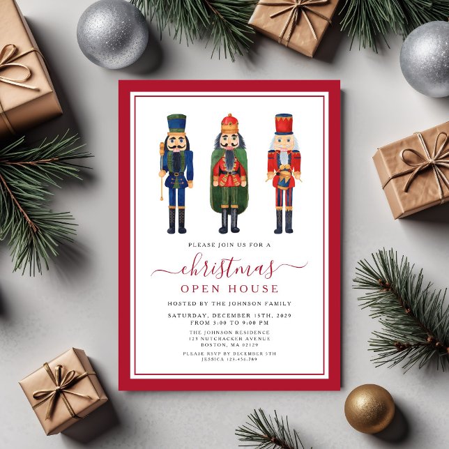 Invitation Festin Casse-Noisette fête de Noël Open House (Créateur téléchargé)