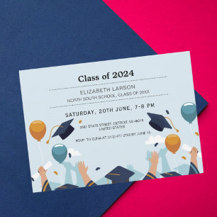Invitation Festival de collage photo moderne Graduation Celeb