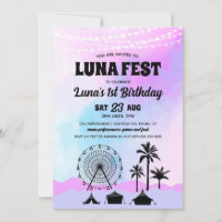 Festival de musique bleu et violet Anniversaire