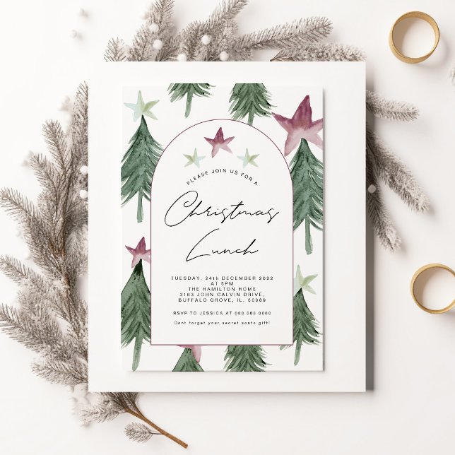 Invitation Festive Arc Noël Déjeuner Bureau de fête (Créateur téléchargé)