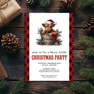 Invitation festive de vacances à l'aquarelle de va