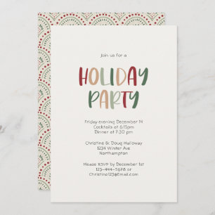 Invitation Festive Décontractée Colorful