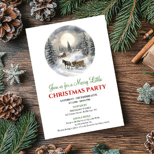 Invitation festive et cosy pour une scène de Noël