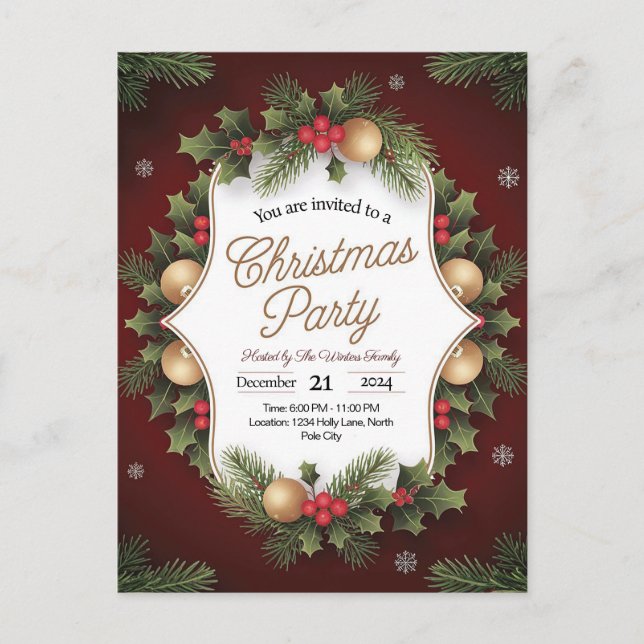 Invitation Festive Festive (Devant)