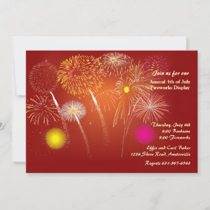 Invitation Festive Fireworks