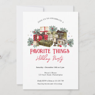 Invitation Festive les choses favorites