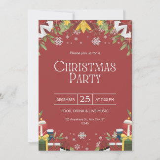 Invitation Festive Noël