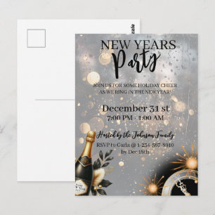 Invitation festive pour la fête du Nouvel An