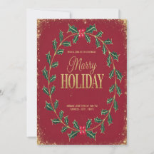 Invitation festive pour les fêtes de l'hiver