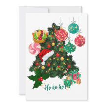 Invitation festive pour une fête de Noël | Personn