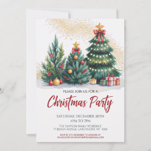 Invitation festive pour une soirée au pied de l'ar