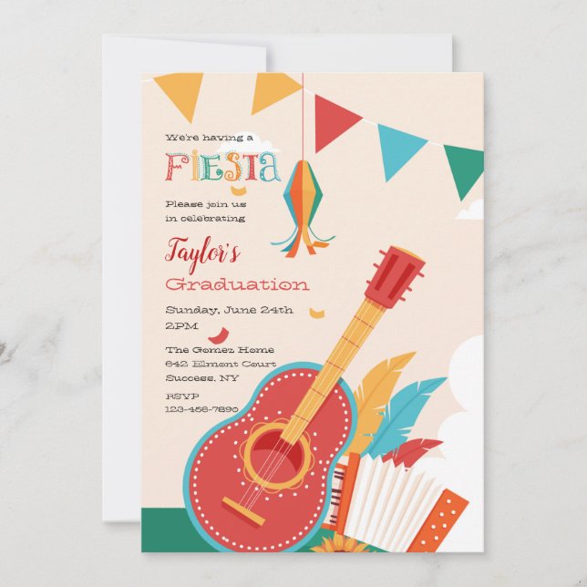 Invitation Fête (Devant)