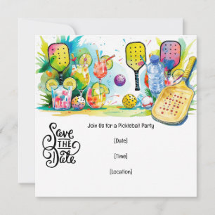 Invitation Fête à thème du Pickleball