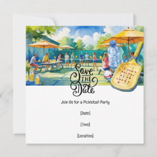 Invitation Fête à thème du Pickleball