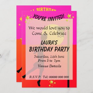 Invitation Fête à thème Sportif Netball