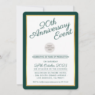 Invitation FÊTE ANNIVERSAIRE DE LA SOCIÉTÉ Événement moderne 