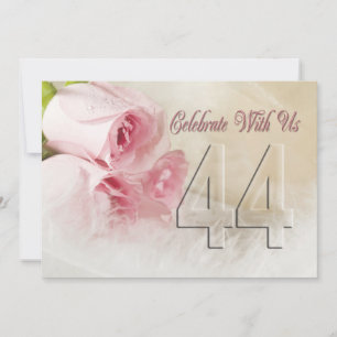 Invitation fête anniversaire pour 44 ans
