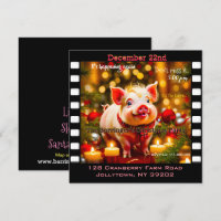 Fête annuelle de Noël de Piglet à queue bouchée