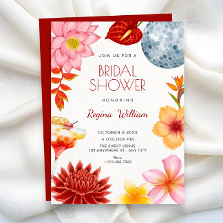 Invitation Fête artistique florale botanique pour enterrement