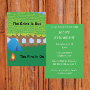 Invitation Fête au coin du feu pour toutes occasions
