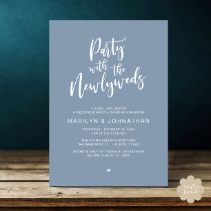 Invitation Fête Avec Les Nouveaux Mariés Dîner Rustique Maria