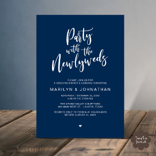 Invitation Fête Avec Les Nouveaux Mariés Dîner Rustique Maria